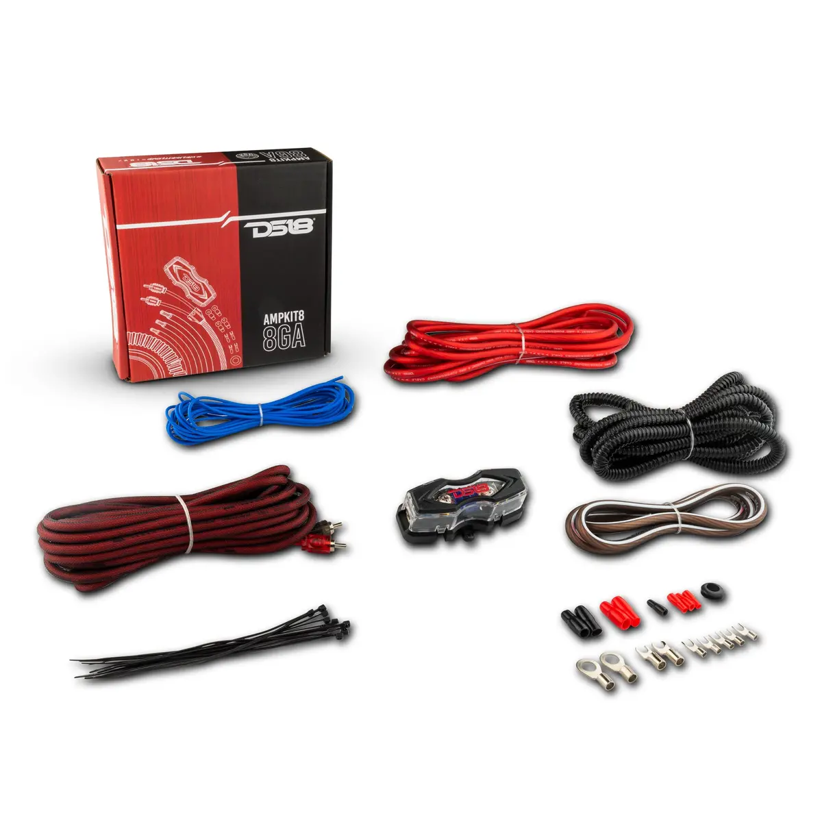 8-Ga Cca Amplifier Installation Kit - Red 1