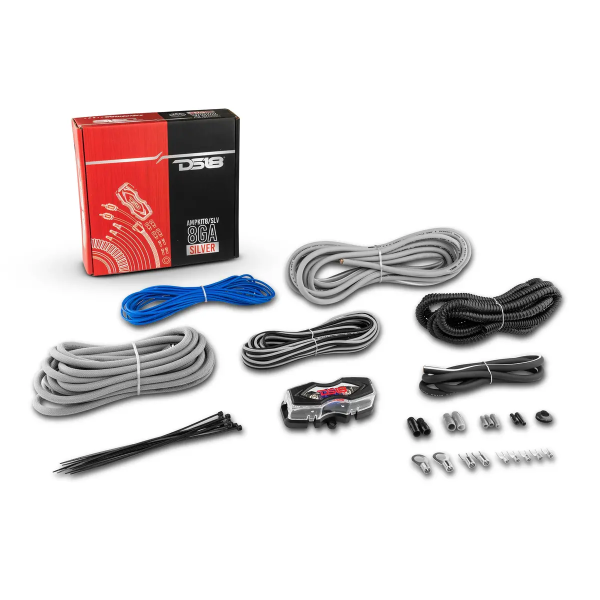 8-Ga Cca Amplifier Installation Kit - Silver 1