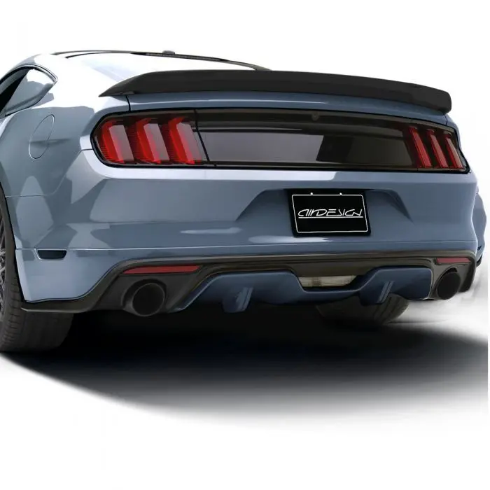Ford Mustang 2015-2017 Air Design Rear Valance Diffuser - Satin Black 1
