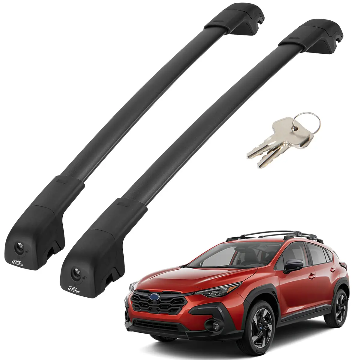 Lockable Roof Rack Cross Bars For Crosstrek 2024 With Raised Rails 1