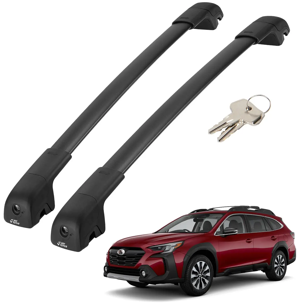 Joytutus Car Roof Rack Cross Bars Compatible With Subaru Outback Wilderness 2020-2024 With Lock (Only Fit Wilderness),Aluminum Crossbars For Roof Racks Suitcases Kayaks Canoes Bikes Skis Snowboard 1