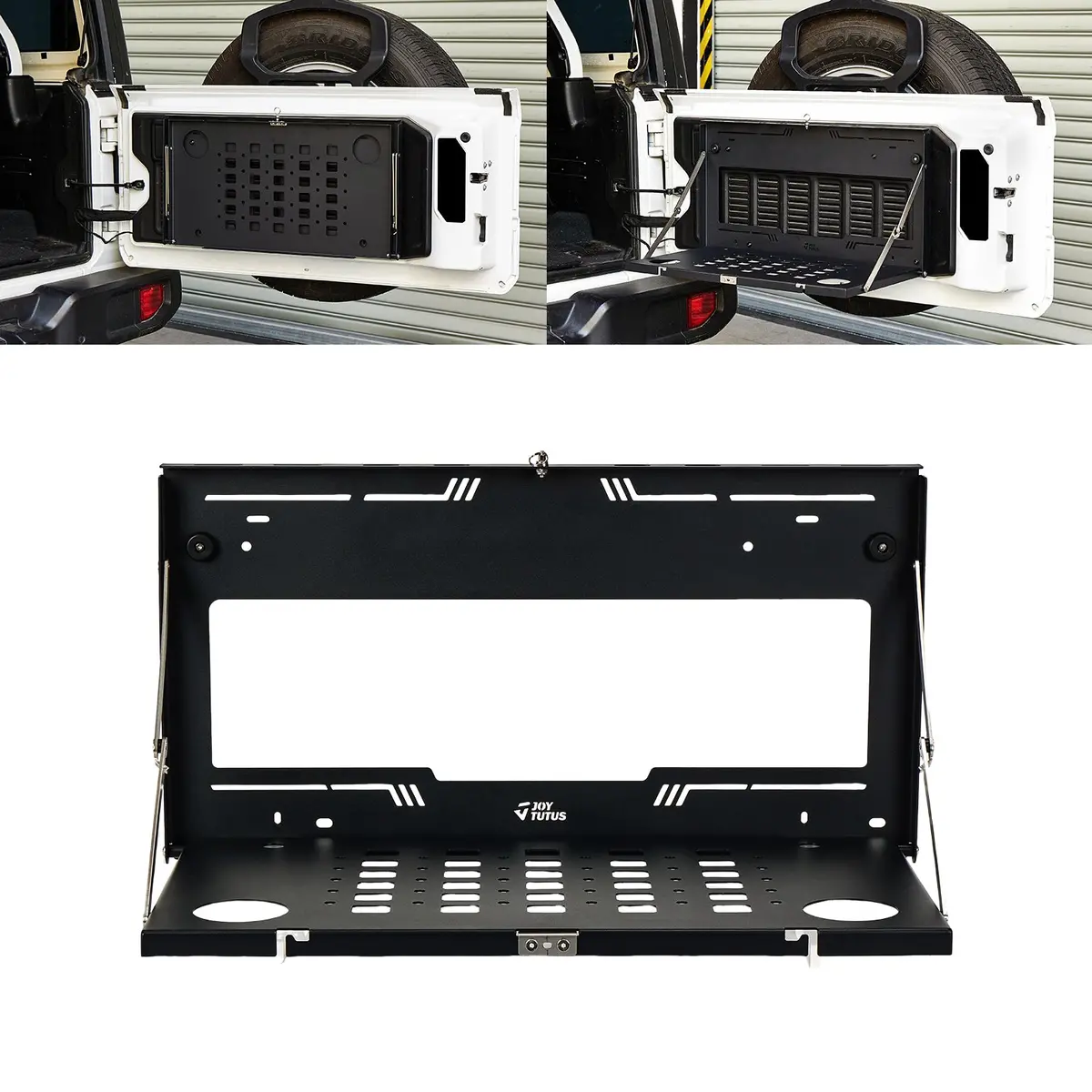 Foldable Tailgate Table For Wrangler Jk & Jl 2007–2026, 85 Lb Cargo Shelf 1