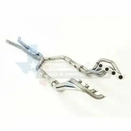 Texas Speed 2015-2022 Mustang Gt 5.0L 1-7/8" X 3" Long Tube Headers & 3" Catted X-Pipe - 304 Stainless Steel 1