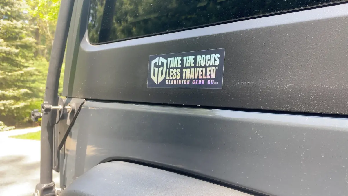 Take The Rocks Less Traveled® Prismatic Sticker 1
