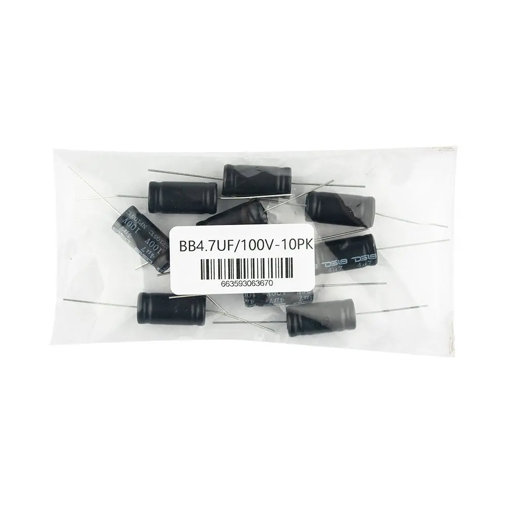 Ds18 Bb4.7Uf/100V-10Pk 4.7Uf 100V Non-Polarized Bass Blocking Capacitor 1