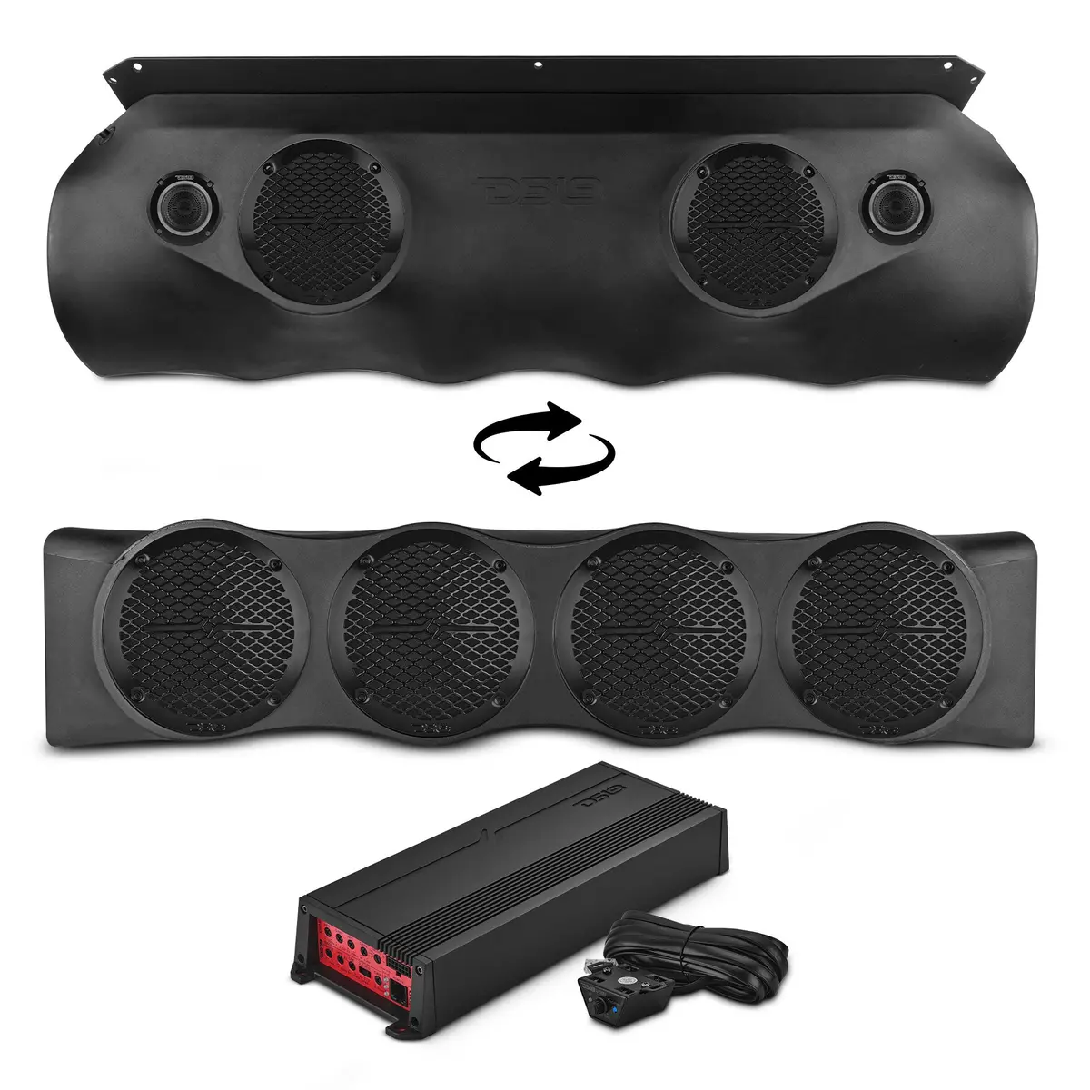 Bronco 6Th Gen Rear Overhead Soundbar Loaded – 6 Coaxial Midrange Speakers, Dual Hybrid Tweeters & Multi-Channel Amplifier 1