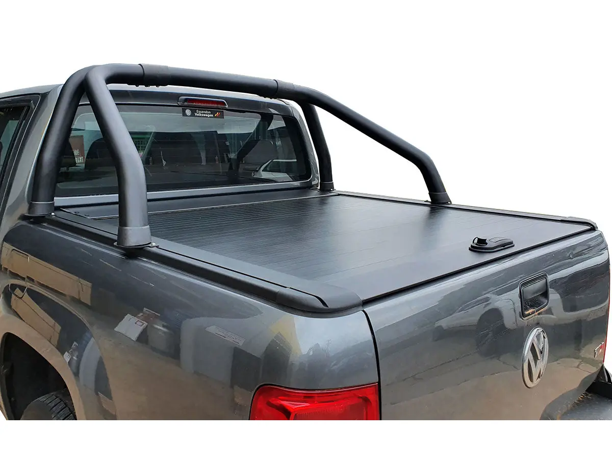 Vw Amarok Dc 2010-2021 Manual Roller Shutter Cover For Sports Bar Tonneau Hard Lid 1