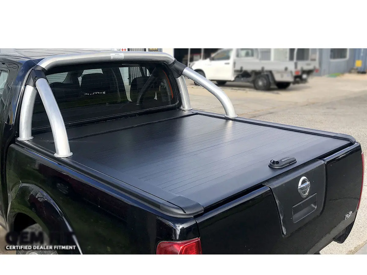 Navara D40 Dc 04-14 Manual Roller Shutter Cover For Sports Bar Tonneau Hard Lid 1