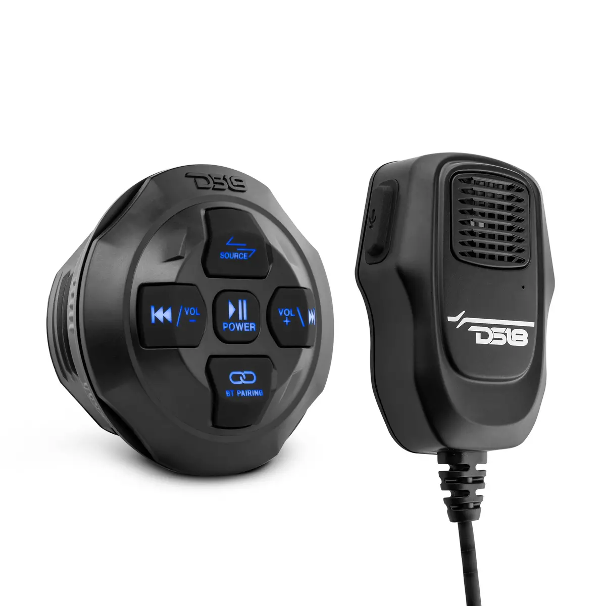 Marine And Powersports Waterproof Bluetooth Audio Receiver With Controls And Micrphone 1