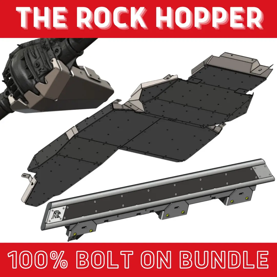Rock Hopper Bundle: Undercarriage Skid Package (Bronco Raptor - Bare Metal) 1