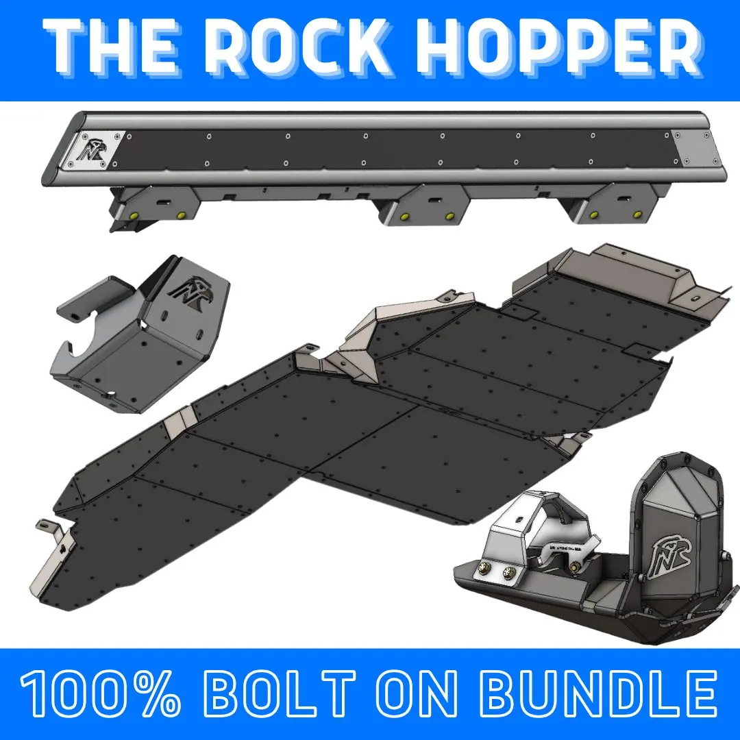 Rock Hopper Bundle: Undercarriage Skid Package (Bronco - Bare Metal) 1