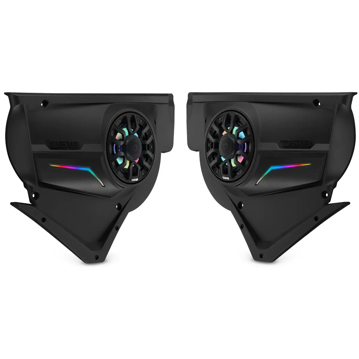 Can-Am Maverick X3 Front Door Speaker Panels With 6.5" Nxl-Iq6/Bk And Digital Led Lighting 1