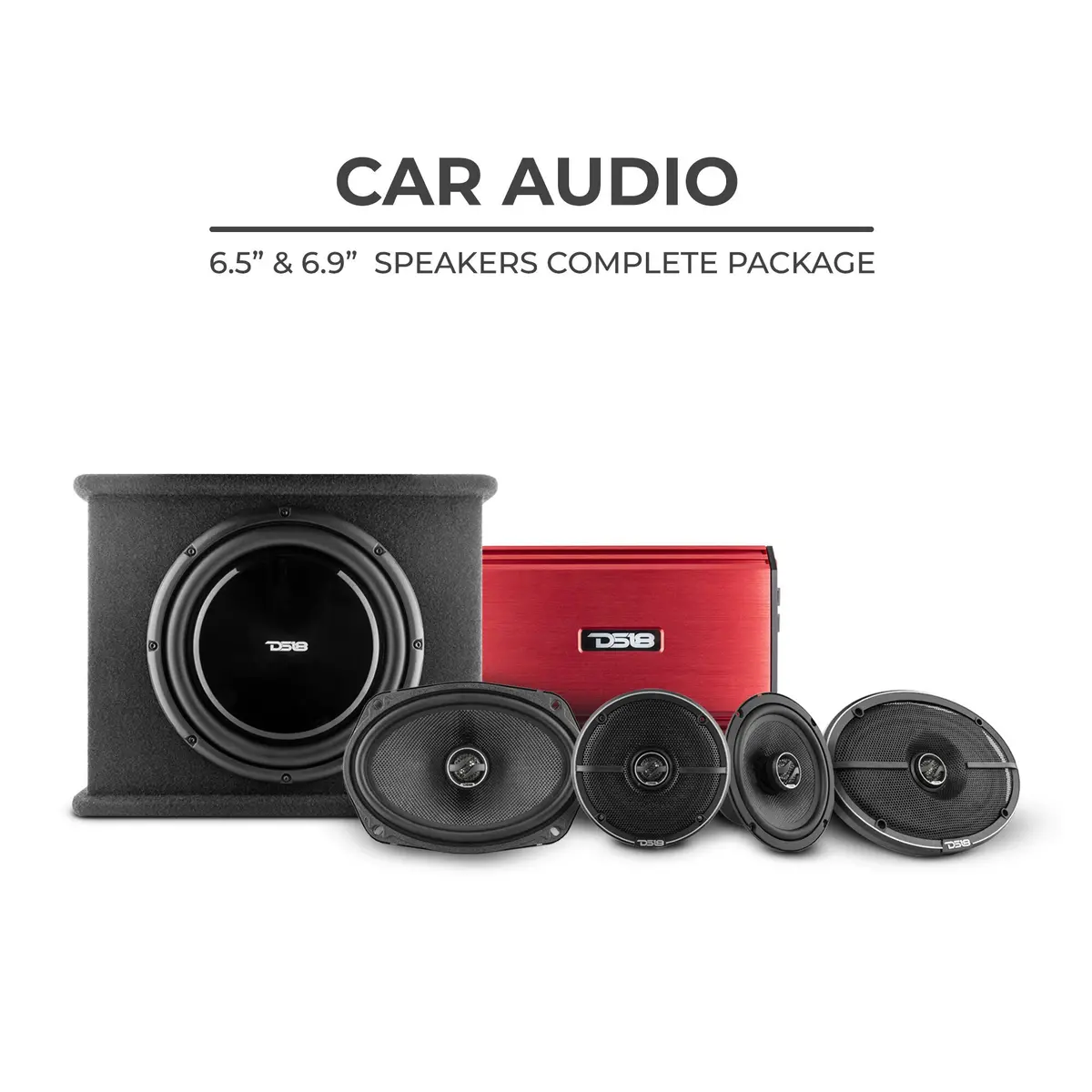 Ds18 Carpk-4 Zxi High Volume Complete System 6.5 Package With Powered 10 Inch Subwoofer 1