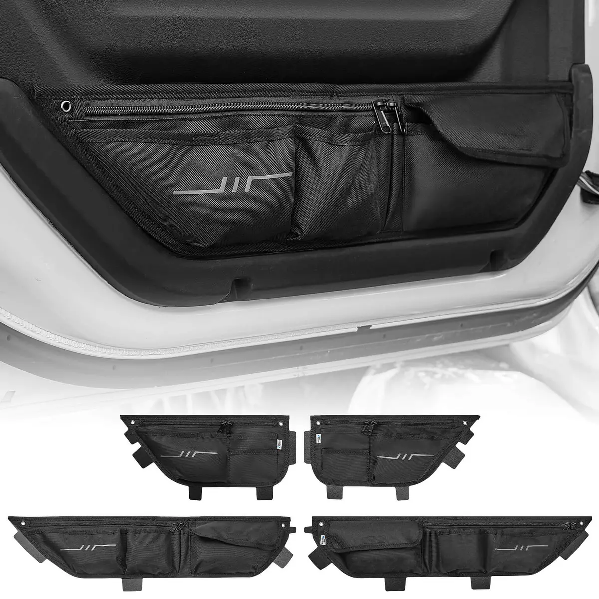 Car Door Storage Pockets Compatible With Wrangler Jl & Gladiator Jt, 4 Packs 1