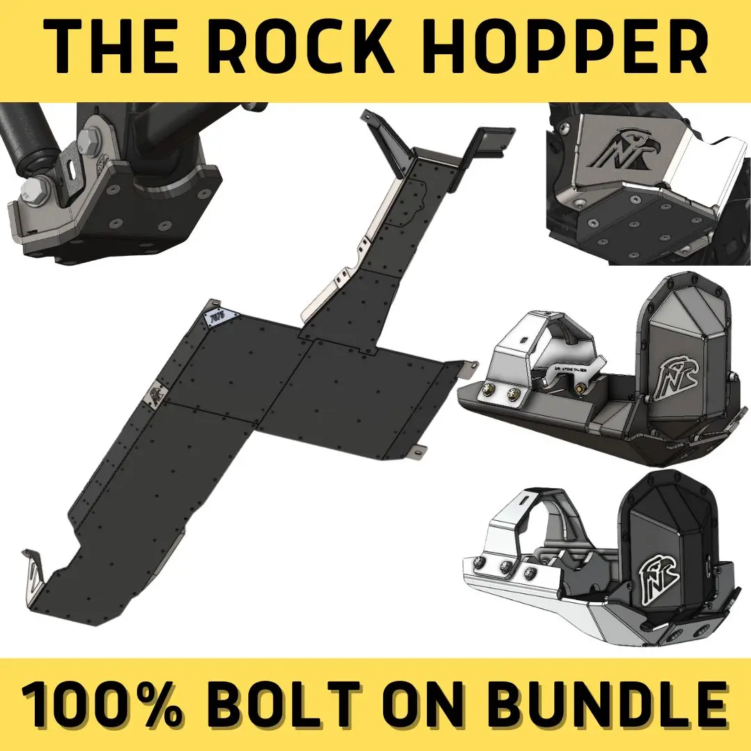 Rock Hopper Bundle: Undercarriage Skid Package (3.6 V6 Jlu - Bare Metal) 1