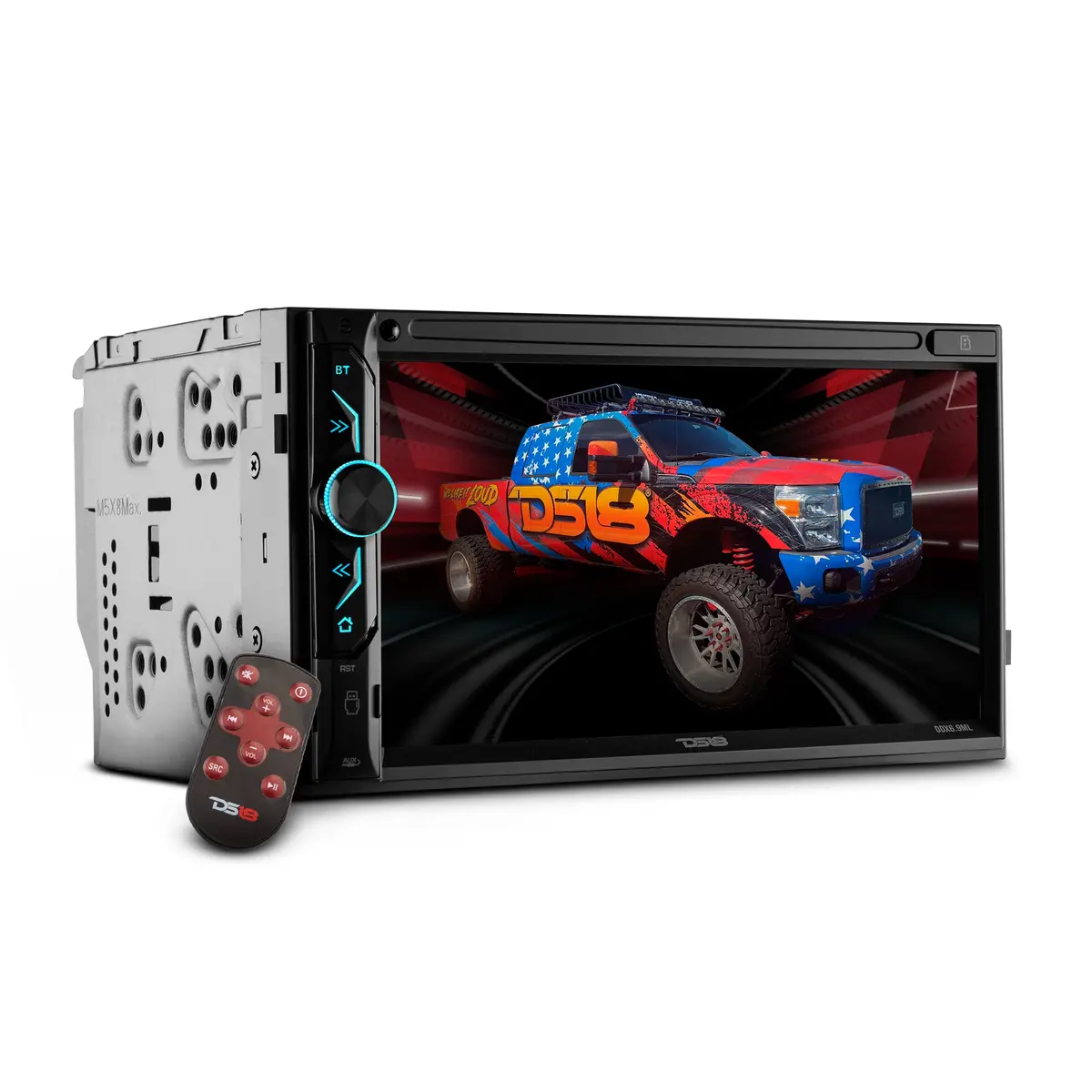 6.9" Touchscreen Double-Din Headunit With Dvd, Bluetooth, Usb And Mirror Link 1