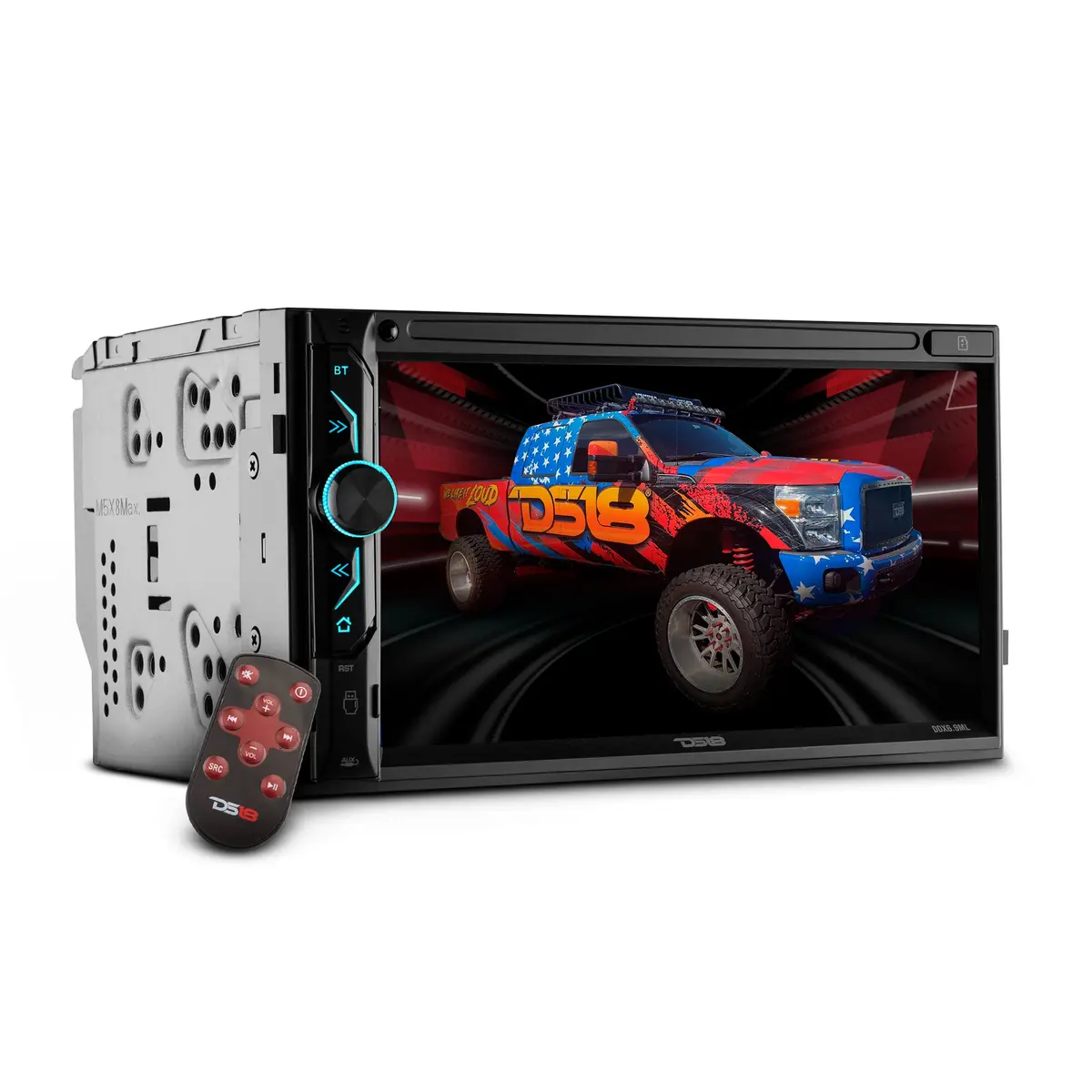 6.9" Touchscreen Mechless Double-Din Headunit With Bluetooth, Usb And Mirror Link 1