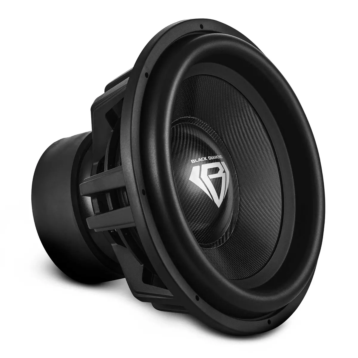 Black Diamond 18" High Excursion Subwoofer With Carbon Fiber Cone | 3500W Rms / 7000W Peak | Dual 2-Ohm Voice Coil 1