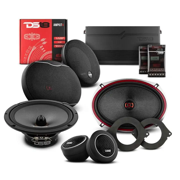 Ds18 2012-2021 Ram 3500 Crew And Quad Cab Front And Back Doors Speakers Best Upgrade/Replacement Package 1800 Watts 1
