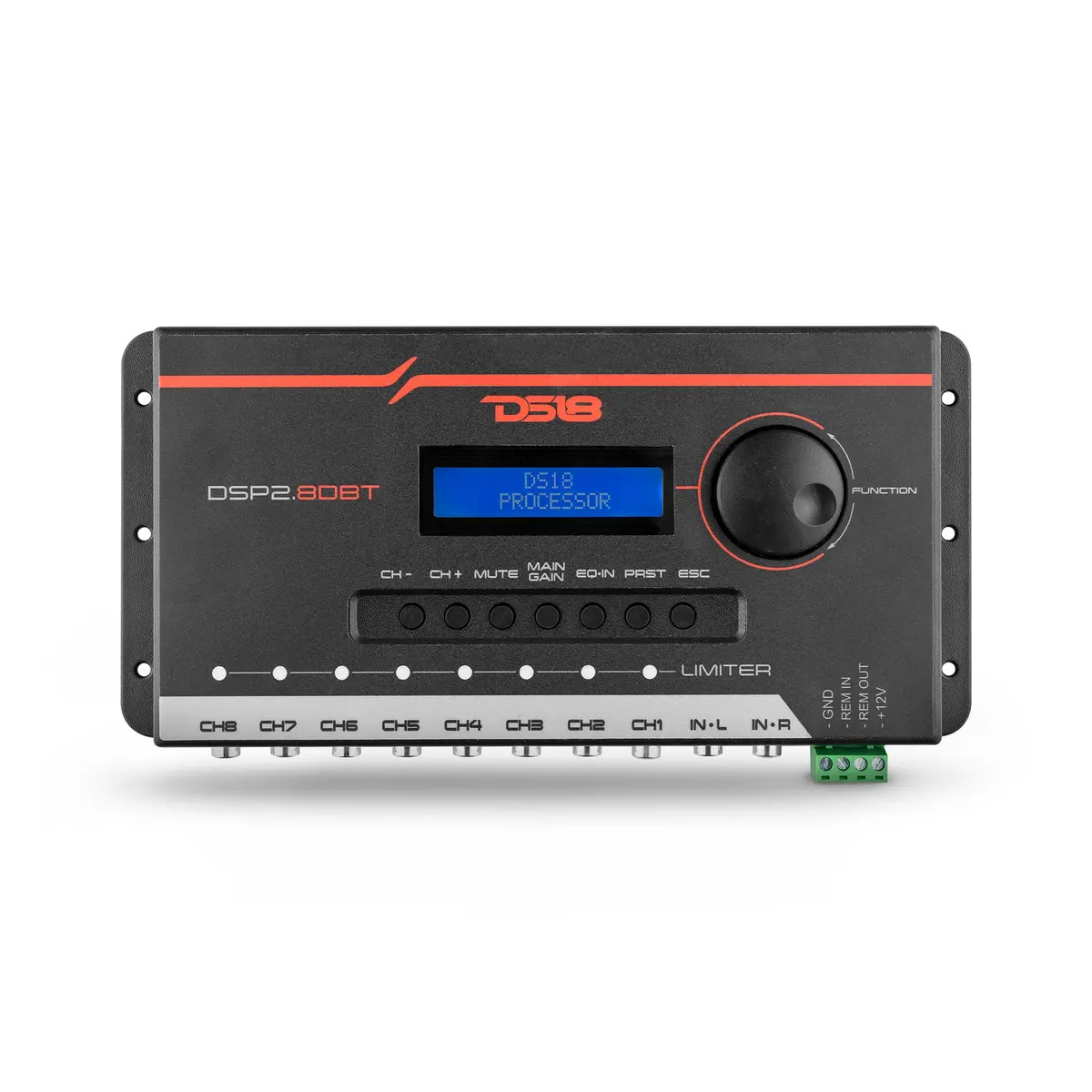 2-Channel In And 8-Channel Out Digital Sound Processor (Dsp) With Bluetooth And Lcd Screen 1