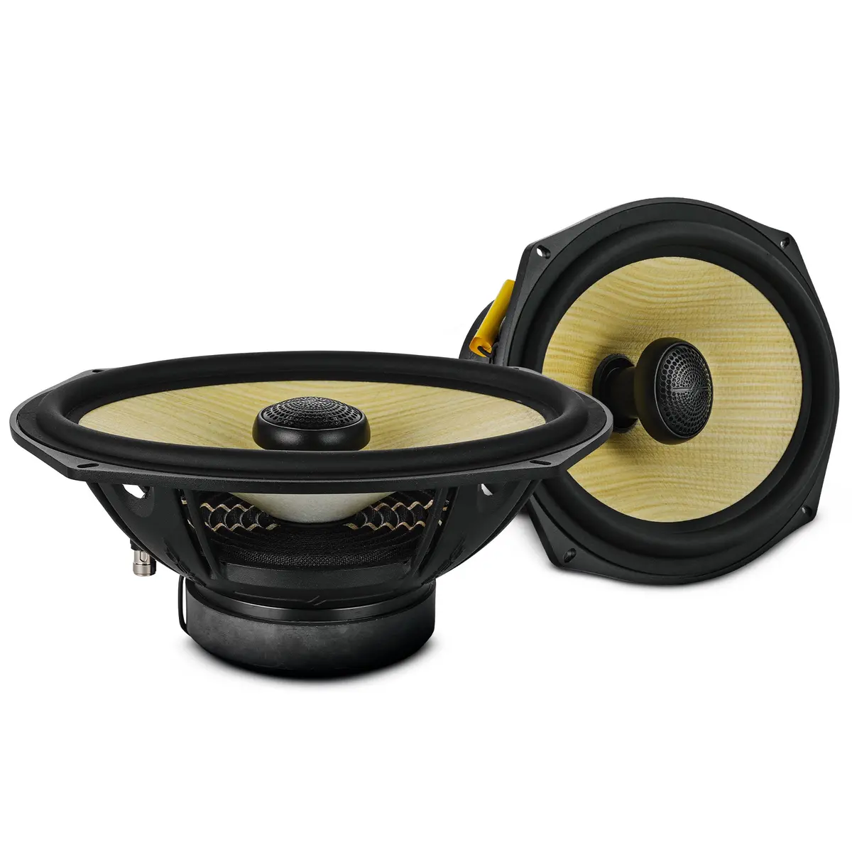 Dxq 6X9" 2-Way Coaxial Speaker With Yellow Straw And Composite Foam Cone | 150W Rms 4-Ohm 1
