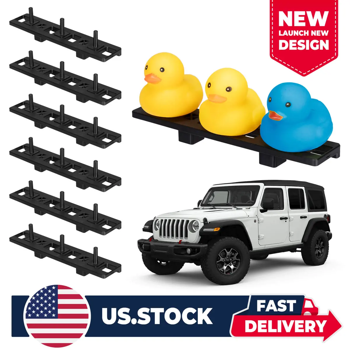 Duck Holder For Jeep Wrangler Jl/Jt (2018-2023) - 6 Pack 1