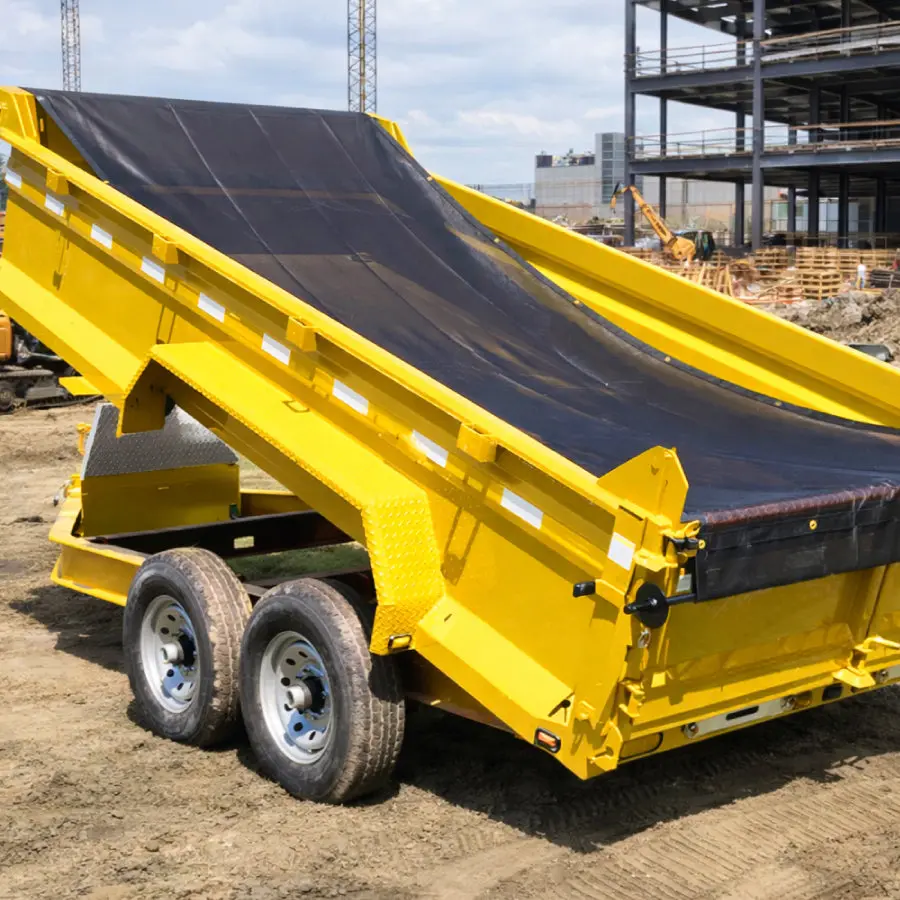 Dump Truck Mesh Tarp 1
