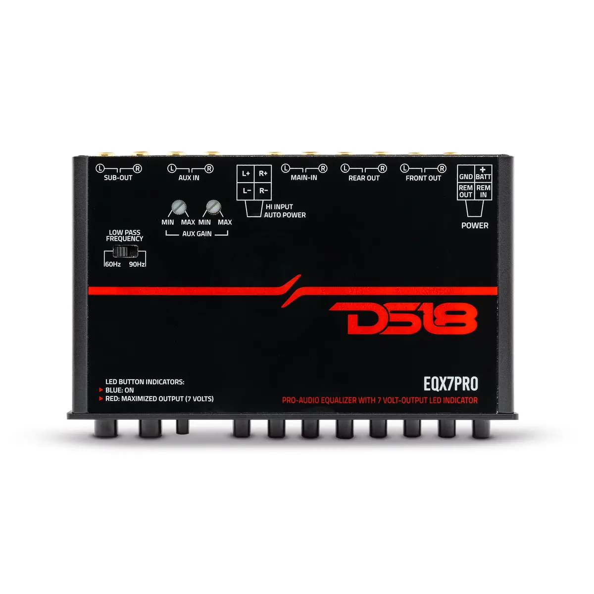High Volt 7-Band Equalizer With High Level Input, Auto Turn On And High Volt Led Indicator 1