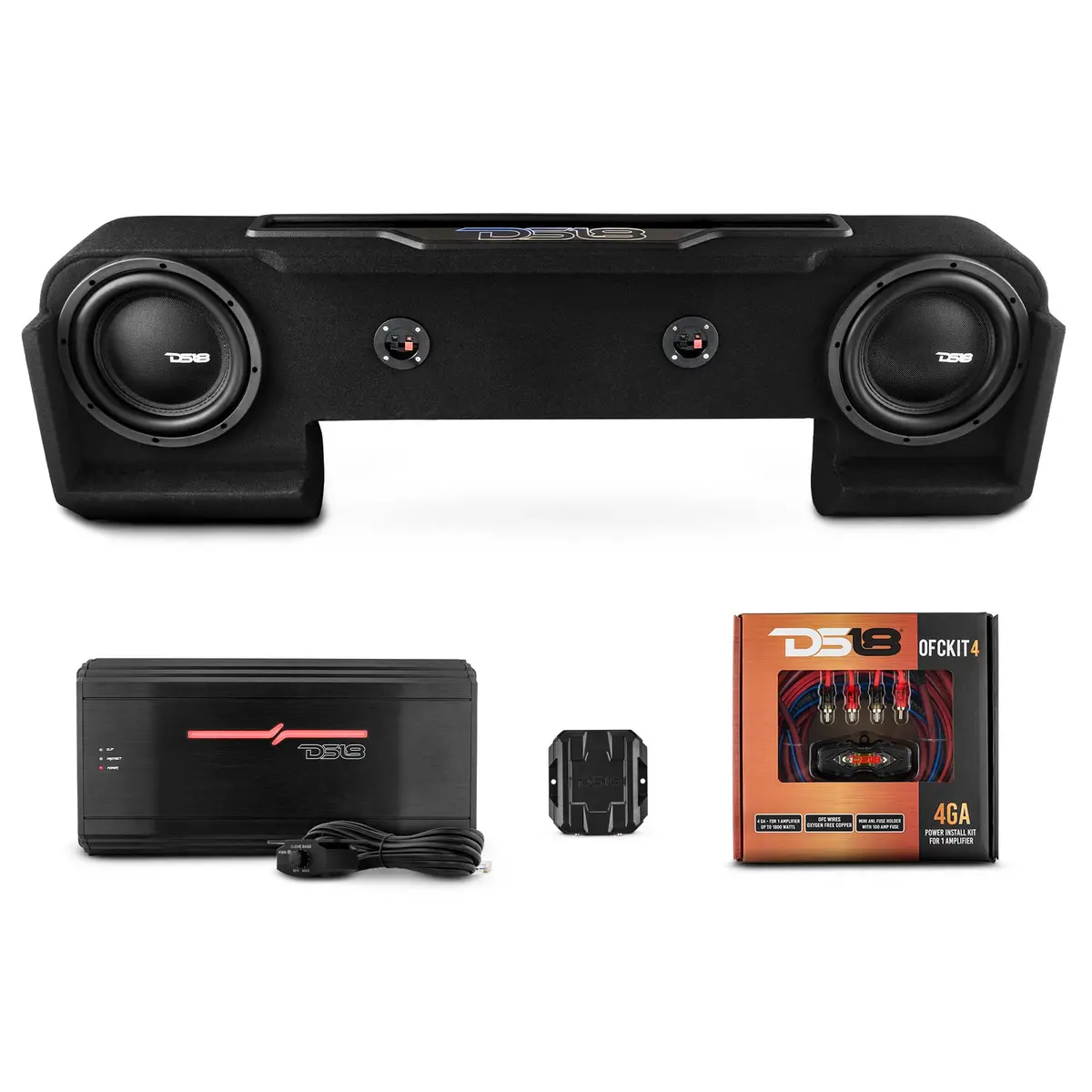 Dodge Ram Down Firing Subwoofer Enclosure With Dream Led Light, Amplifier And Wiring Kit 1