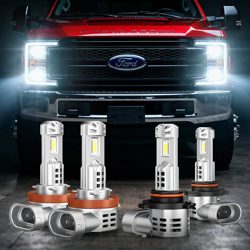 Fit For 2020-2025 Ford F350 Super Duty H11 9005 Led Headlight Bulbs 1