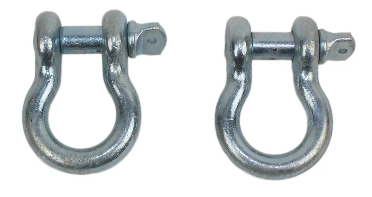 Fishbone Offroad Zinc Coated 3/4 In. D-Ring Set Fb21037 1