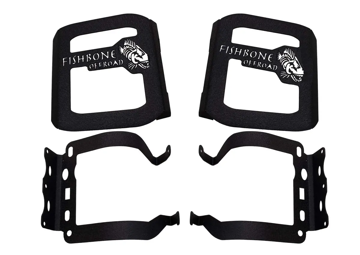 Fishbone Offroad Tail Light Guards For 2018 & Up Jeep Wrangler Fb21119 1