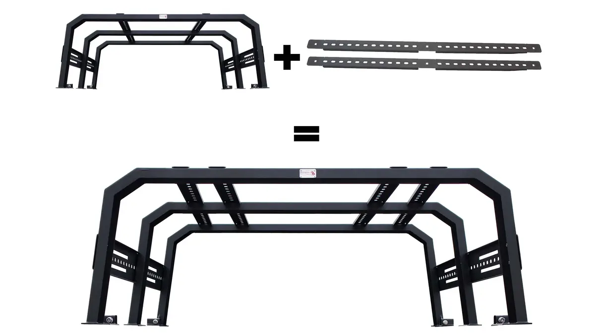 Fishbone Offroad Top Rails For Short Bed Tackle Racks Fb21269 1