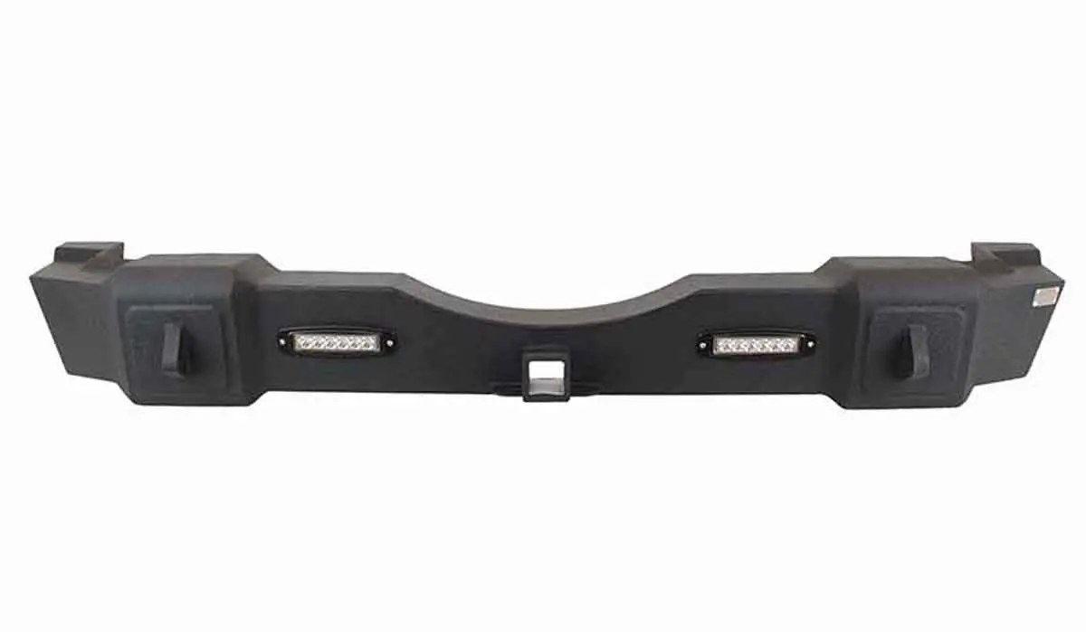 Fishbone Offroad Rear Bumper With Led Lights For 2007-2018 Jeep Wrangler Fb22032 1