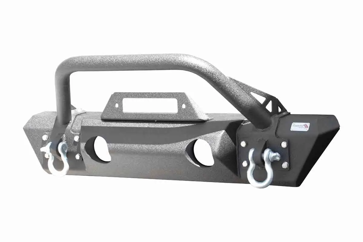 Fishbone Offroad Front Stubby Winch Bumper For 2018 & Up Jeep Wrangler/Gladiator Fb22178 1