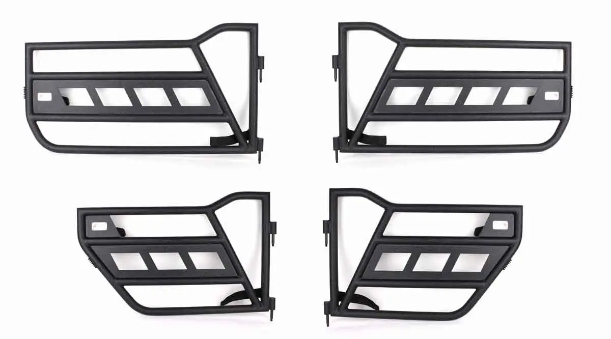 Fishbone Offroad Front And Rear Tube Doors For 2018 & Up Jeep Wrangler/Gladiator Fb24086 1