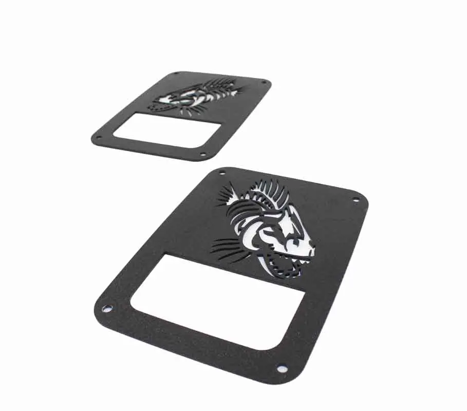 Fishbone Offroad Tail Light Covers For 1976-2006 Jeep Cj/Wrangler Fb31043 1