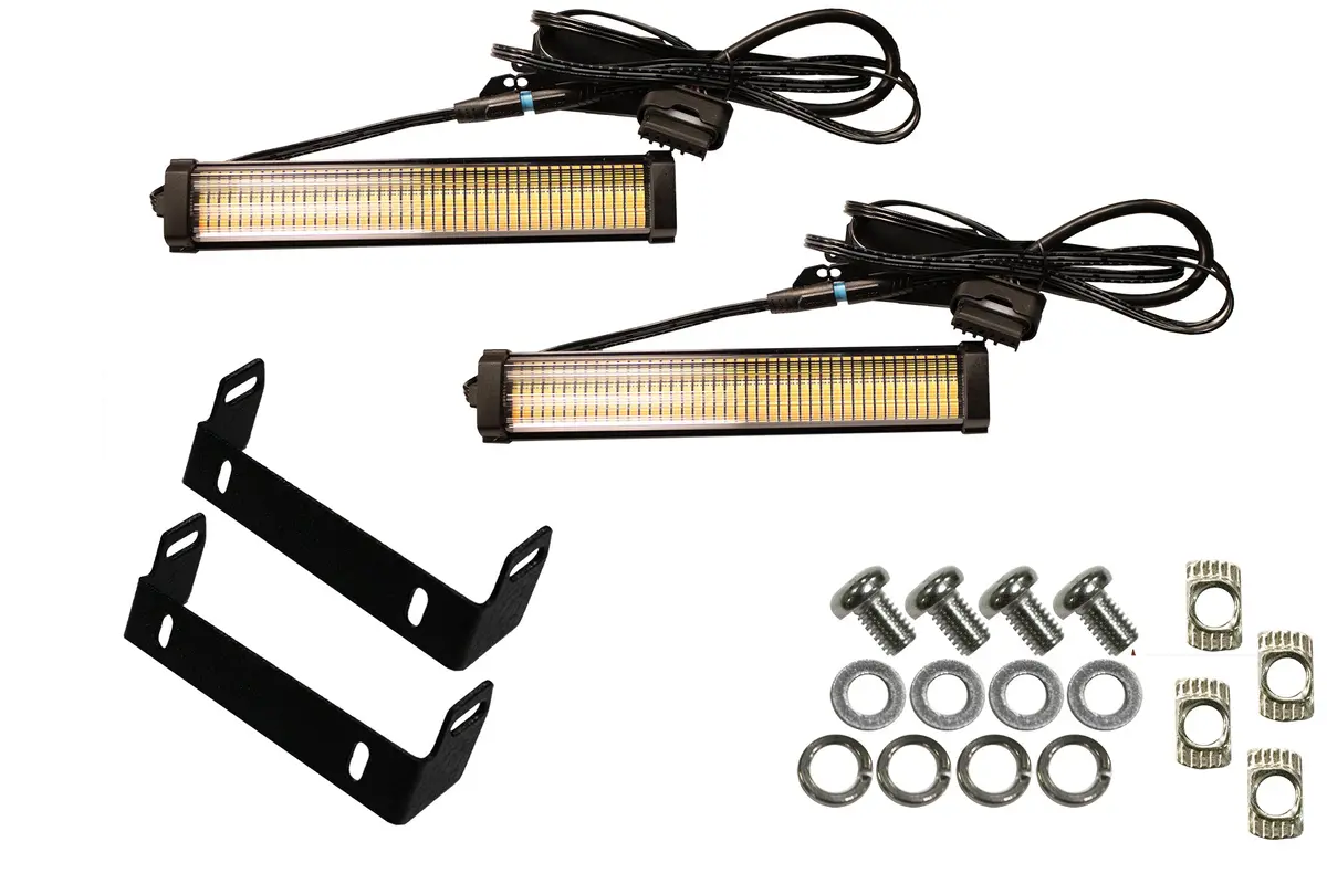 Fishbone Offroad 7" Turn Signal & Side Marker Lights And Brackets Fb31456 1