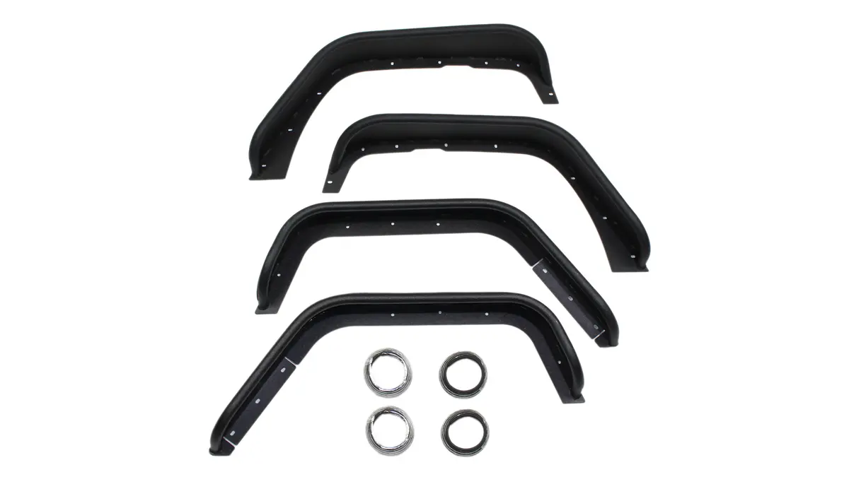 Fishbone Offroad Aluminum Tube Fenders For 2007-2018 Jeep Wrangler Fb33006 1