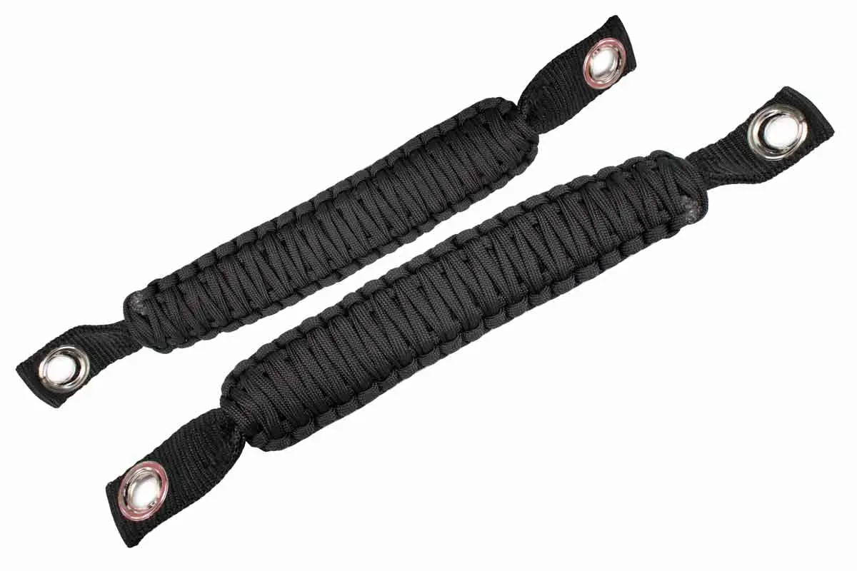 Fishbone Offroad Black Paracord Grab Handles For 2007-2018 Jeep Wrangler Fb55283 1