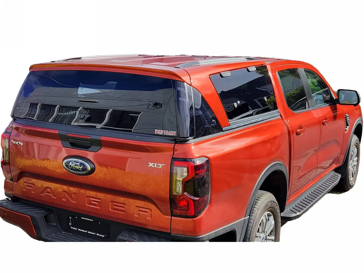 Painted Ford Ranger Ra (Next Gen) Dc 2022+ Tl1 Steel Canopy With Lift-Up Side Windows 1