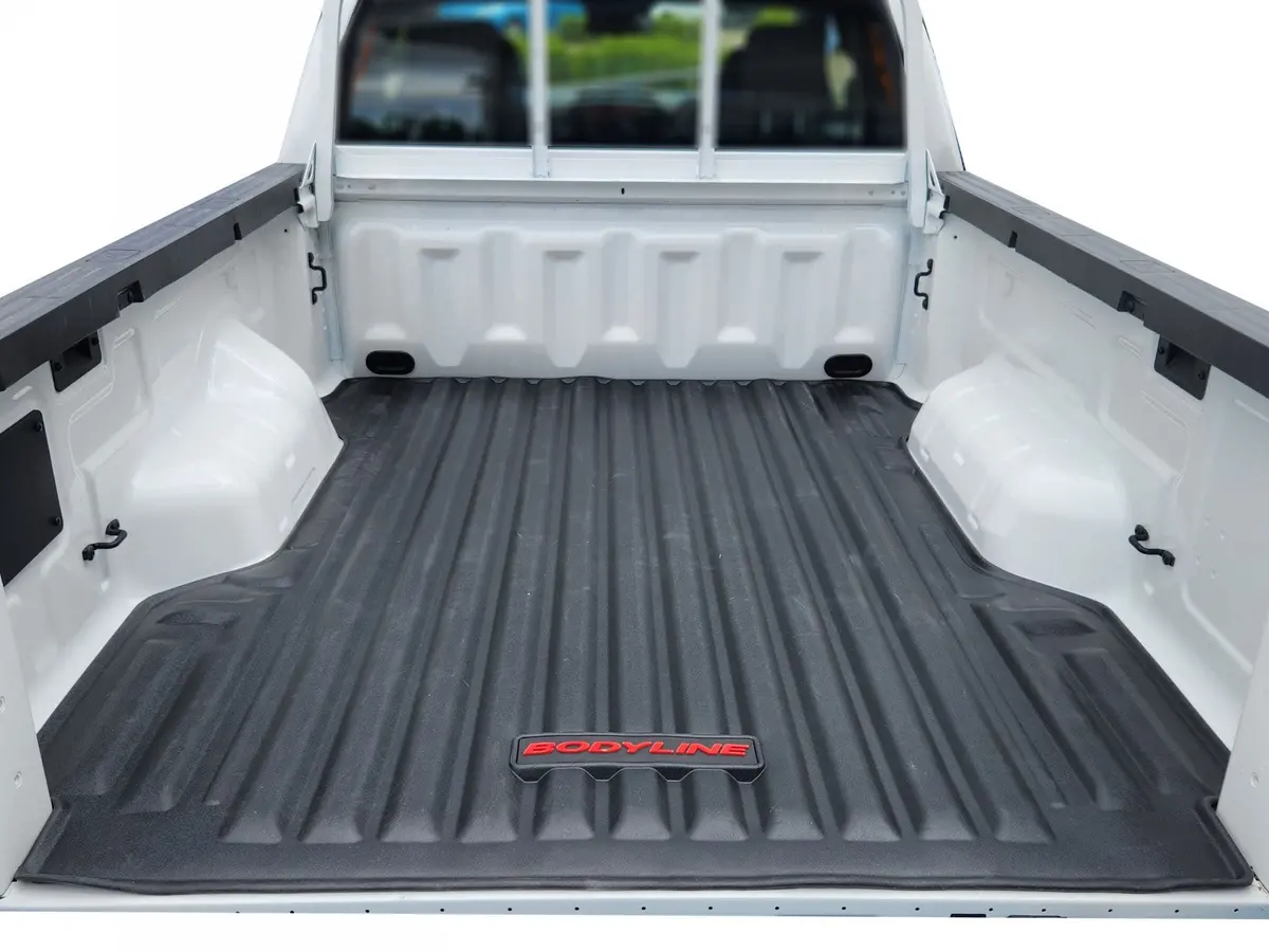 Ford Ranger Ra (Next Gen) Ec (Extra Cab) 2022+ Ute Tub Mat - Heavy Duty Moulded Rubber Mat (For Spray & Naked Tub) 1