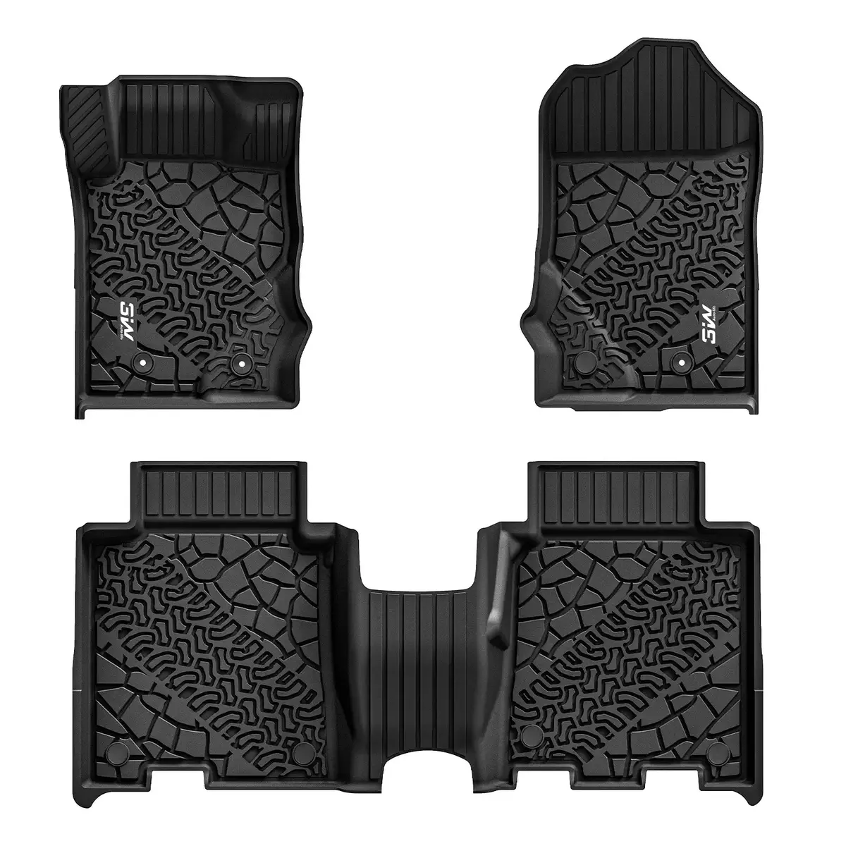 3W Ford Bronco 4-Door 2021-2026 Floor Mats / Trunk Mat Thorex™ All-Weather Protection 4