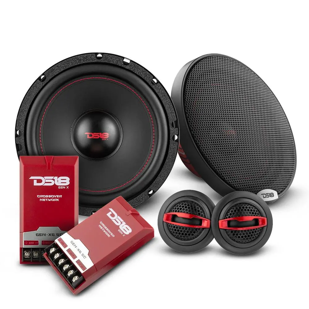Ds18 Gen-X6.5C 6.5" 2-Way Component Speaker Car Speaker 150 Watts 4-Ohm 1