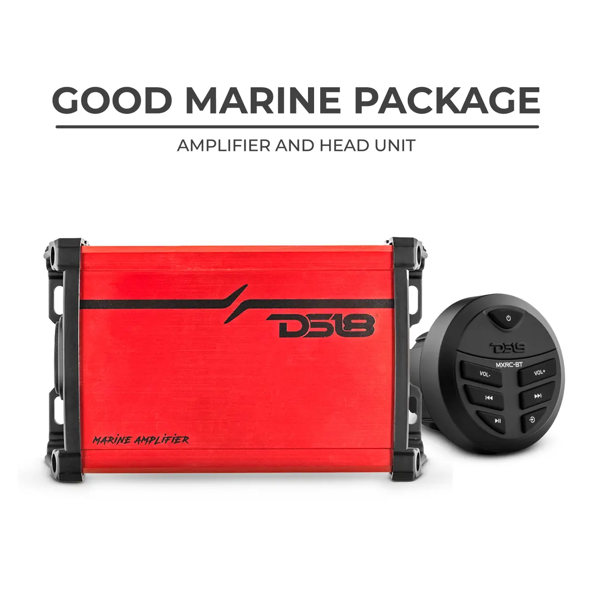 Good Marine Audio Package - Head Unit & 4 Channel Amplifier 1