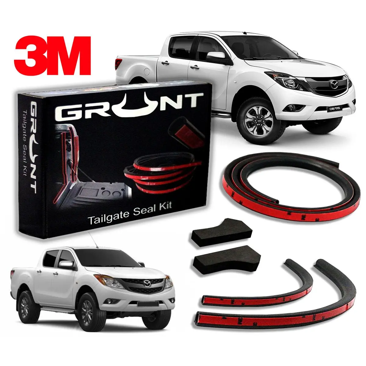 Mazda Bt-50 2011-2019 Tailgate Seal Kit (Vehicles Fitted With Tub Liner) 1