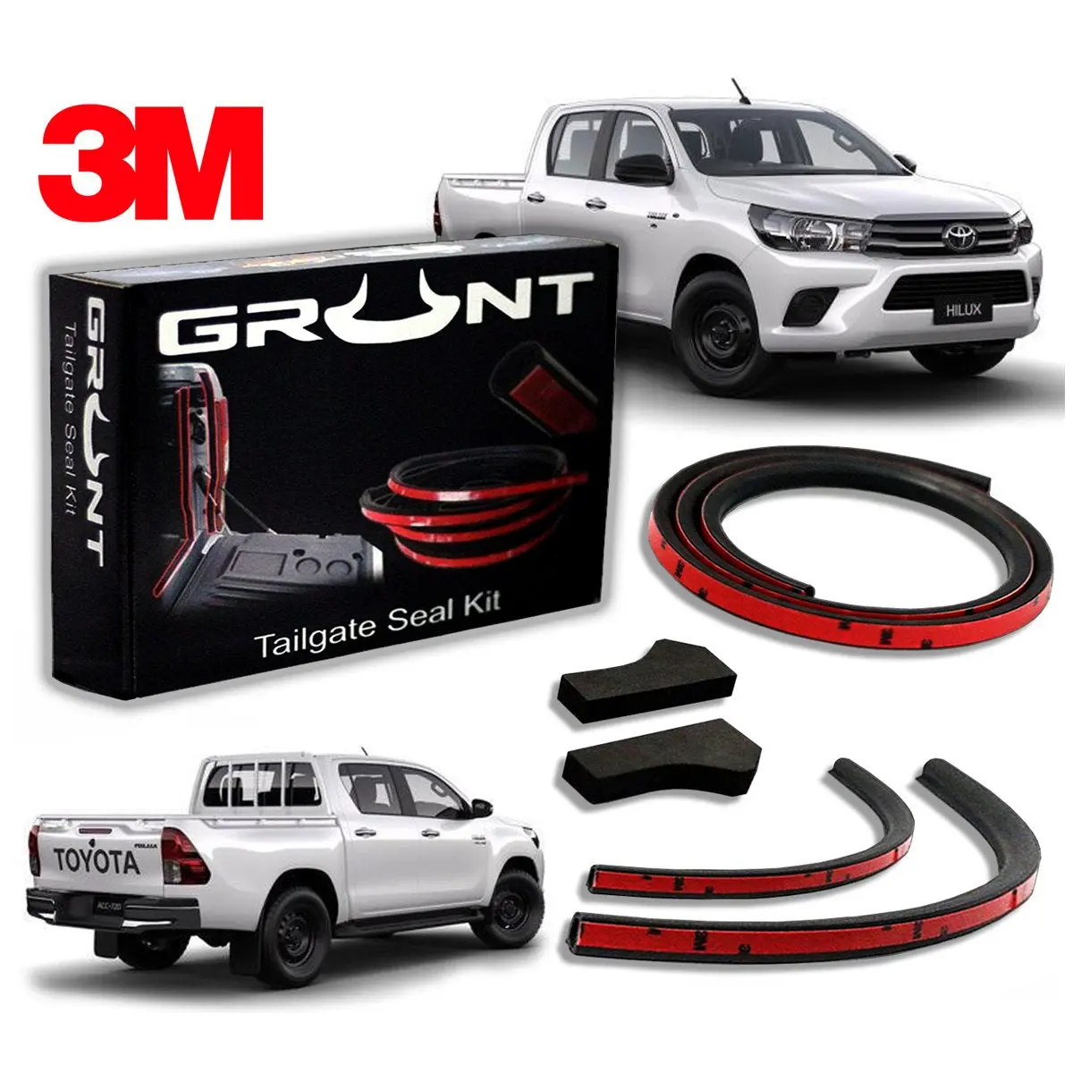Toyota Hilux Sr J-Deck (Twin Handle) 2015-2019 Tailgate Seal Kit 1