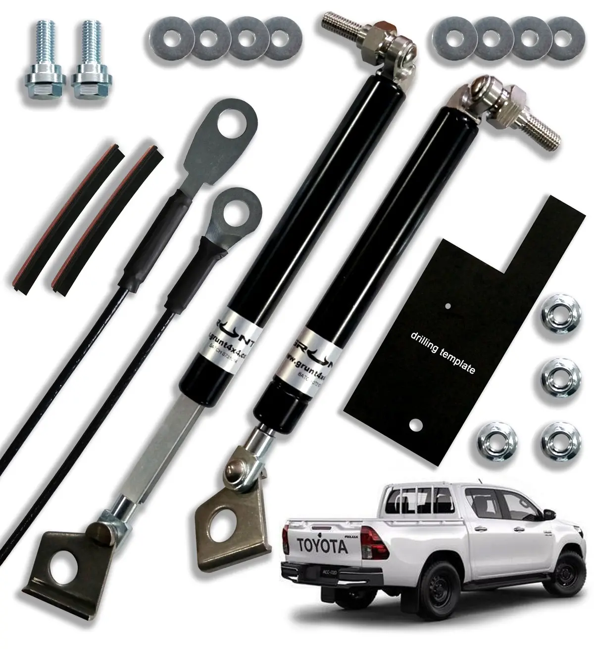 Toyota Hilux Sr J-Deck 2015-2019 (Twin Handle) Tailgate Strut Assist System 1