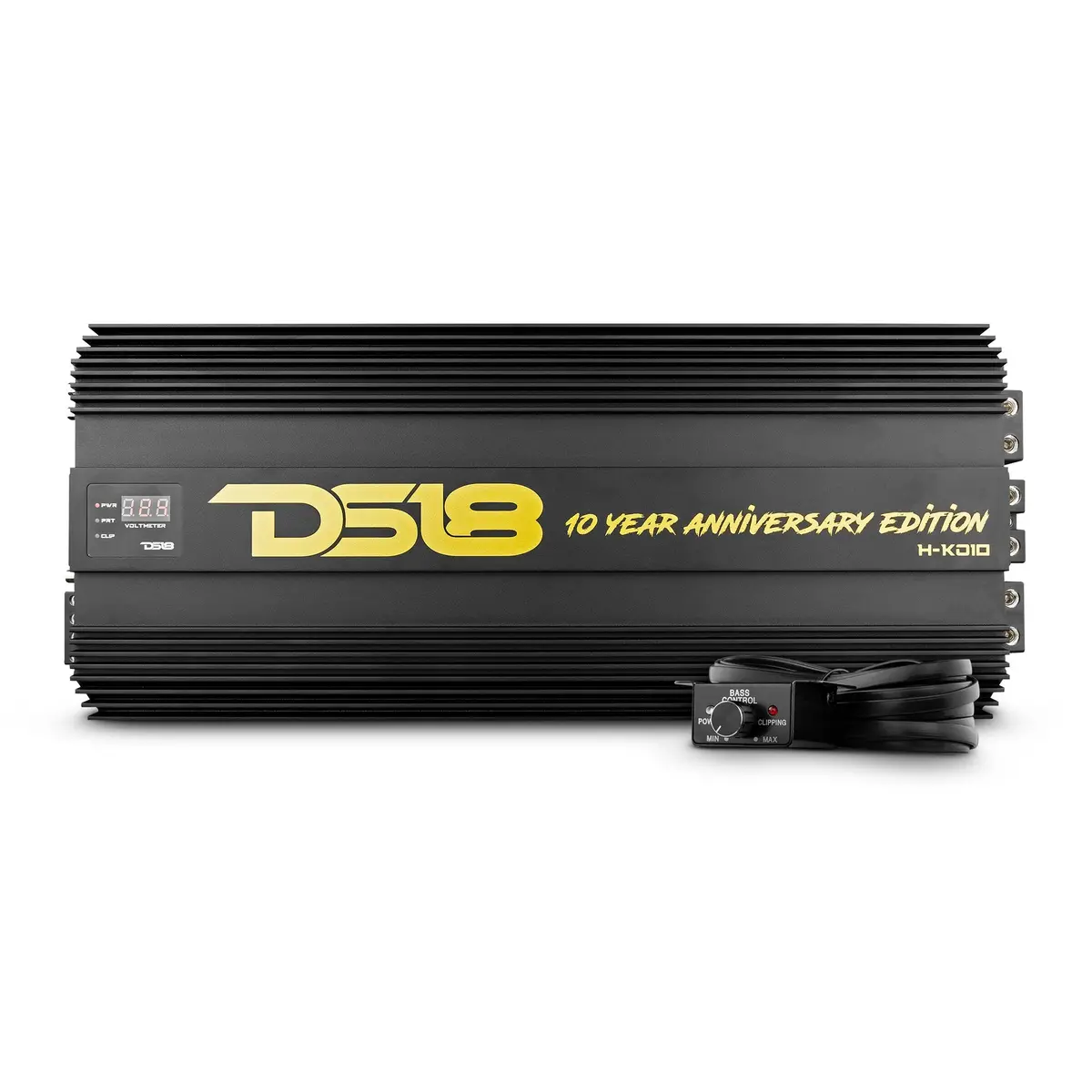 Hooligan Ko Gold 1-Channel Amplifier With Voltmeter 10000 Watts Rms @ 1-Ohm Made In Korea 1