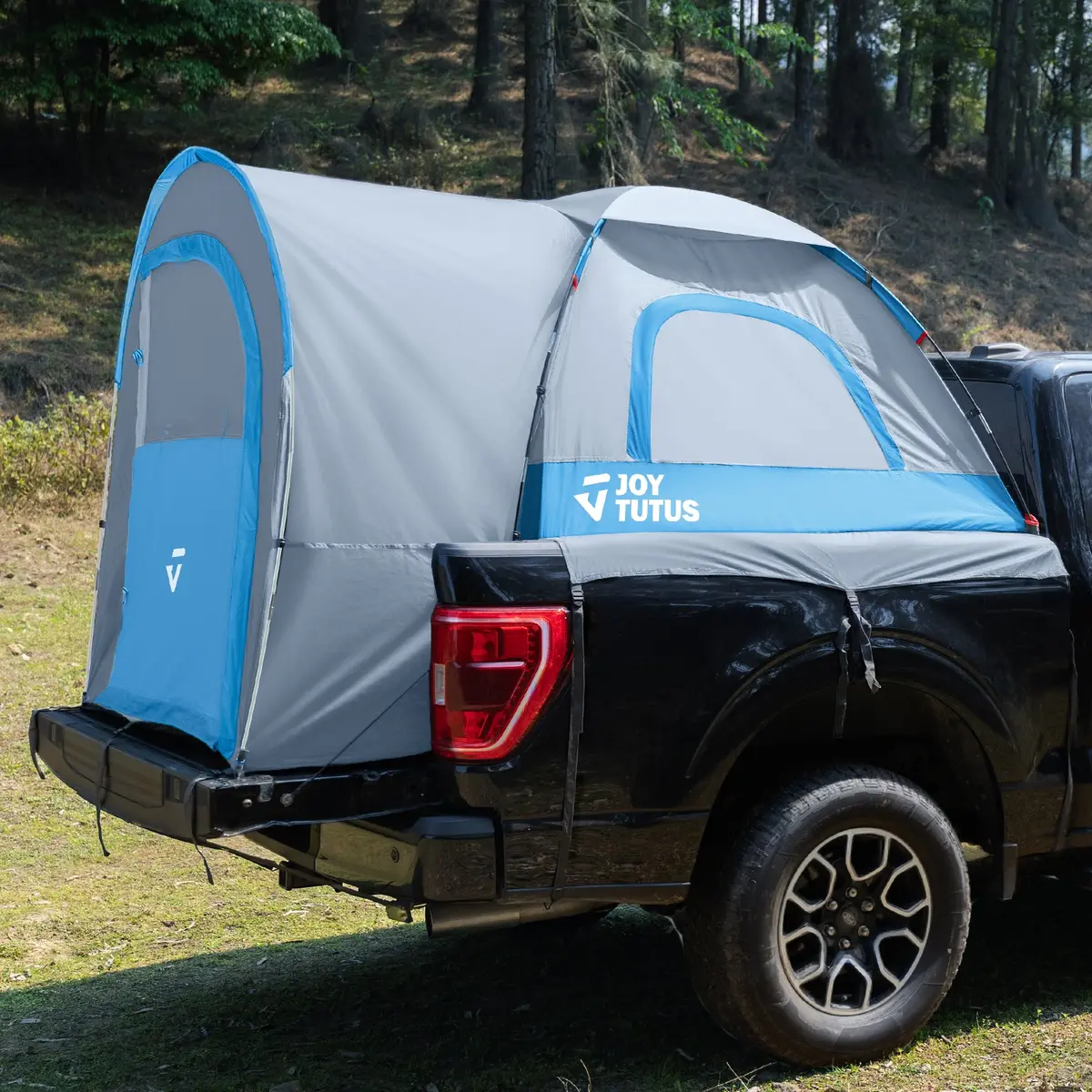 Truck Bed Tent With Rainfly, Pu2000 Waterproof Double Layer, 2-Person – Gray Blue 1
